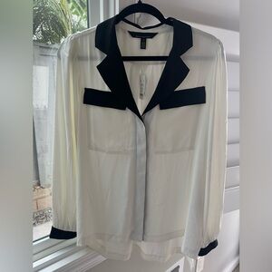 NWT WHBM Longsleeve Soft Shirt Size S